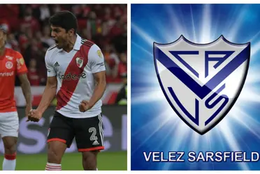 Con pocos minutos en River Plate, podría ser transferido a Vélez Sarsfield.
