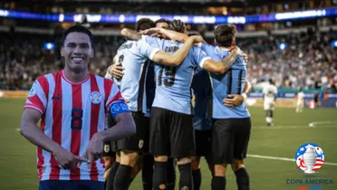 Diego Gómez con la selección paraguaya y el festejo de Uruguay