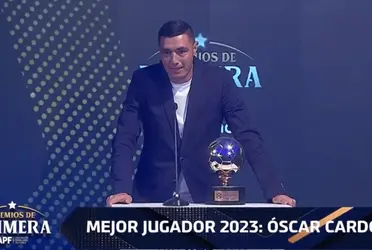 El delantero de Libertad fue elegido como el mejor jugador de la temporada 2023.