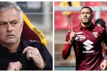 El equipo del paraguayo, Torino igualó 1-1 ante la Roma del entrenador José Mourinho.