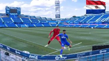 El paraguayo jugó todo el partido en el equipo de Getafe 