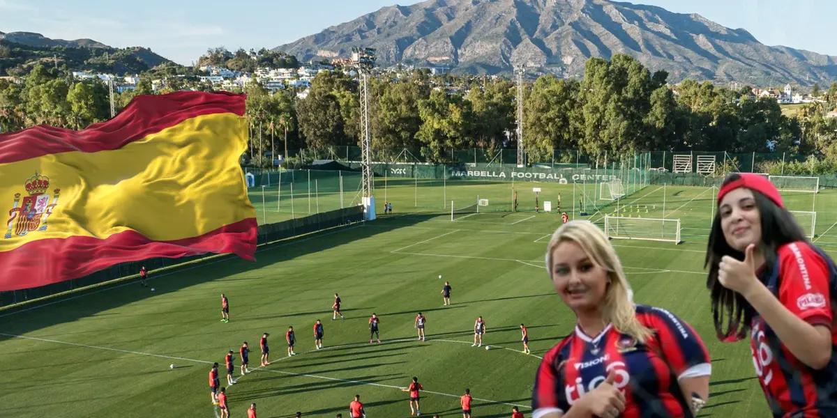 Entrenamiento de Cerro Porteño en Málaga