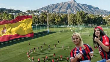 Entrenamiento de Cerro Porteño en Málaga