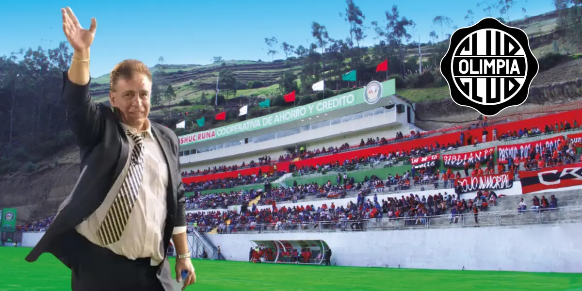 Éver Almeida y el estadio de su nuevo equipo en Ecuador