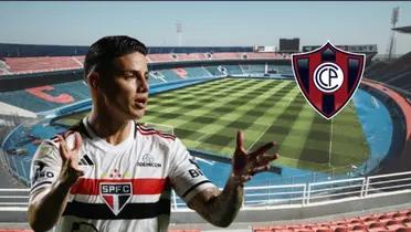 James Rodríguez con la camiseta de Sao Paulo