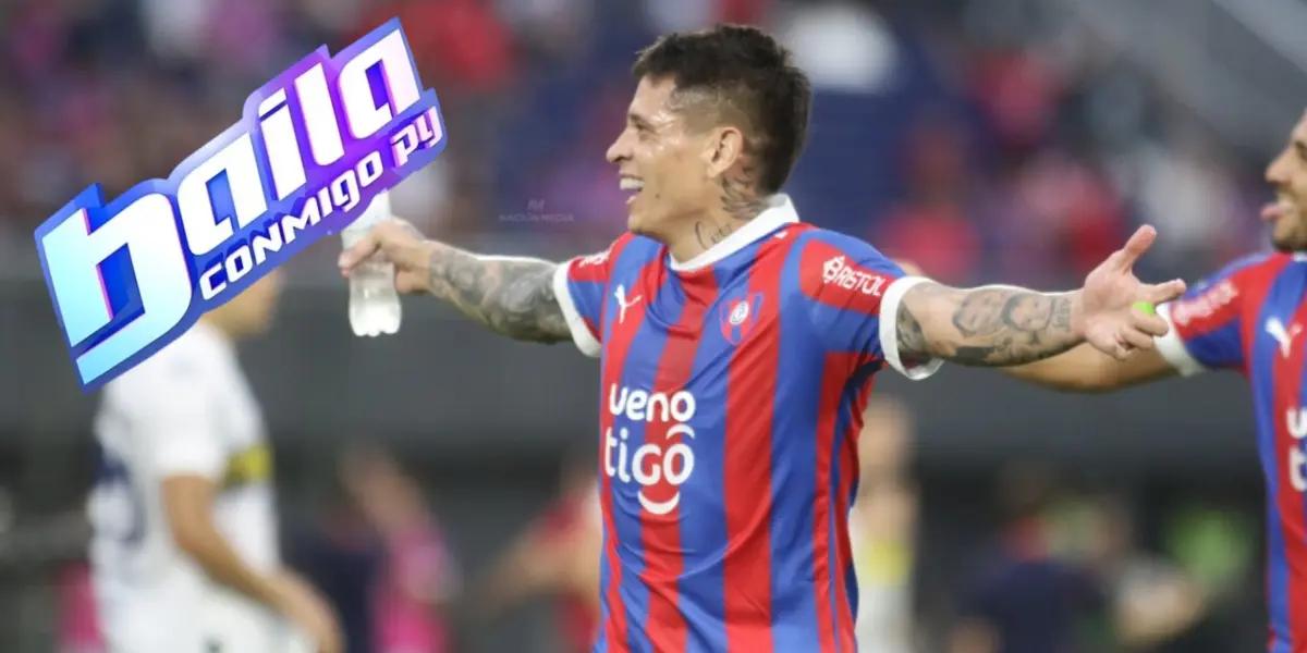 Juan Iturbe con la camiseta de Cerro Porteño