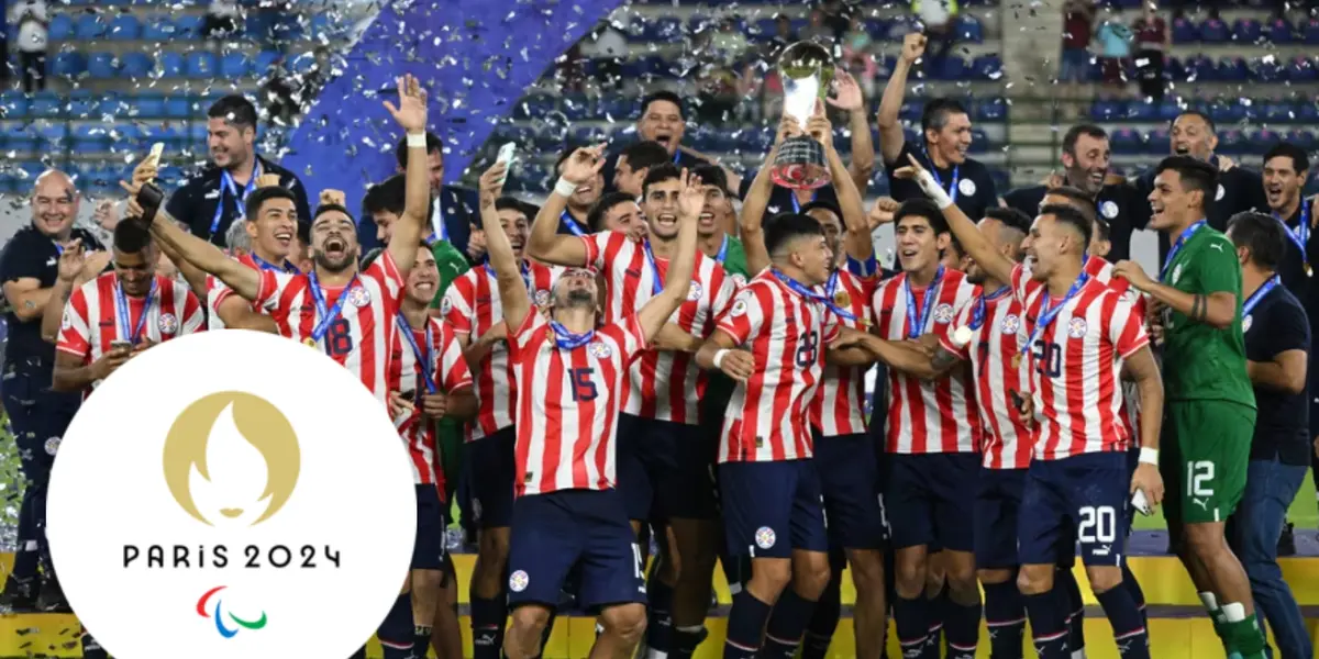 La celebración de Paraguay Sub 23 