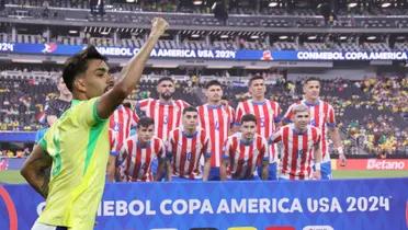 La selección paraguaya y Paquetá