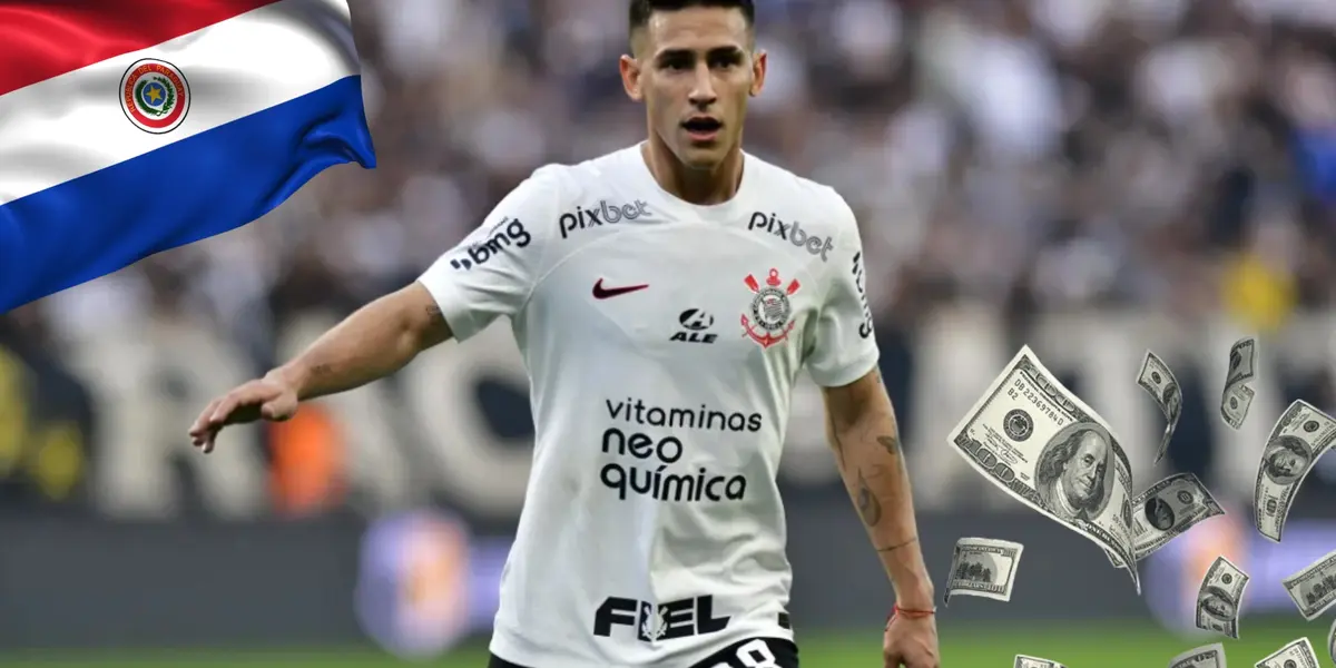Matías Rojas con la camiseta de Corinthians