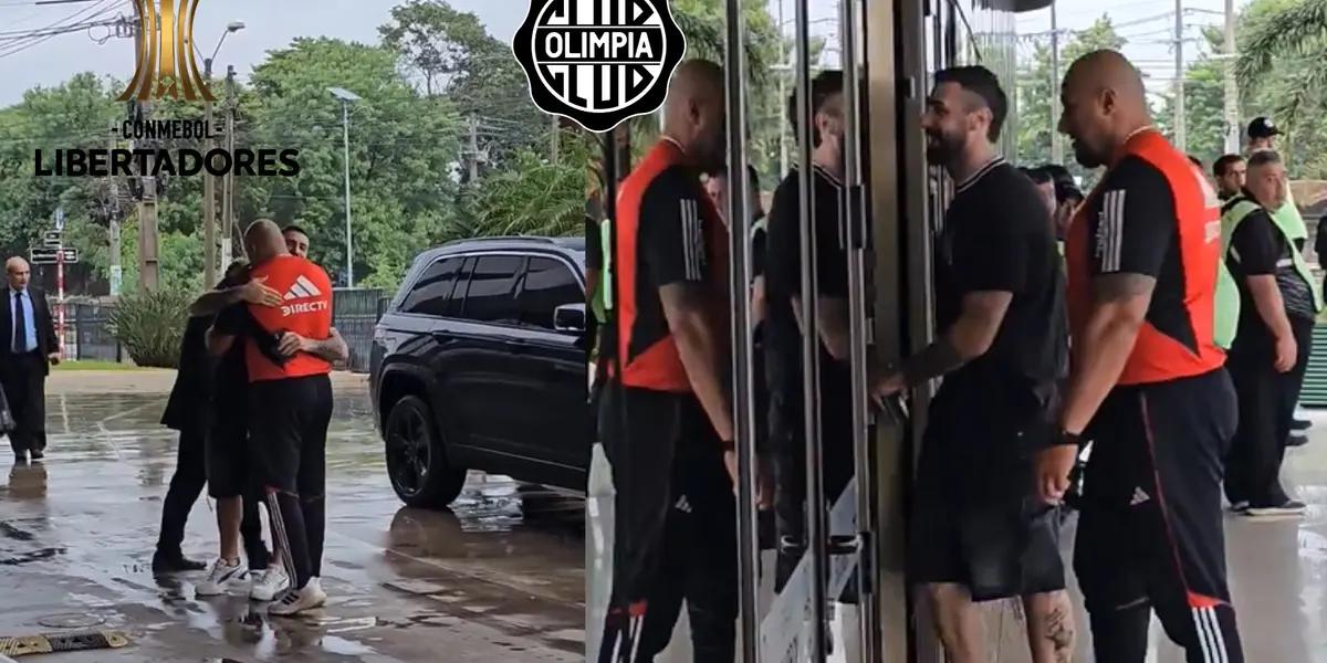 Pratto llegando a Conmebol