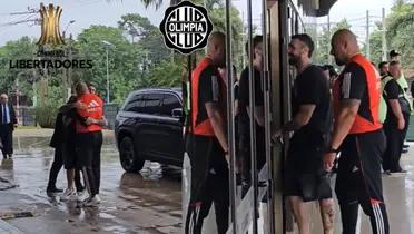 Pratto llegando a Conmebol