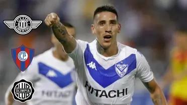 Ricardo Centurión con la camiseta de Vélez Sarsfield