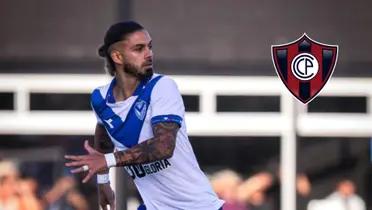 Thiago Vecino con la camiseta de Vélez Sarsfield