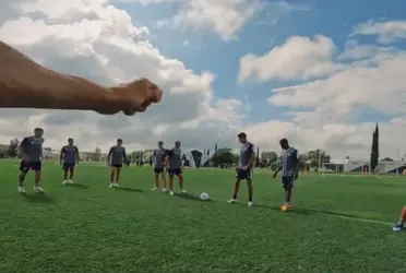 Con una especial cámara en el pecho, el paraguayo mostró el entrenamiento