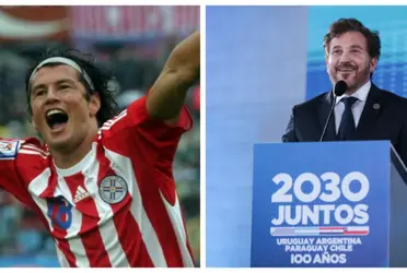 El ex albirrojo publicó unas palabras al presidente de la Conmebol.