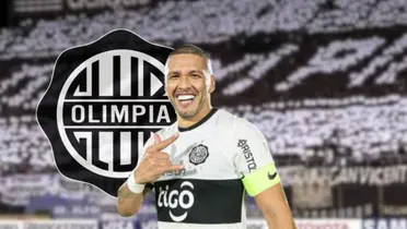 Richard Ortiz portandi el gafete de capitán con Olimpia